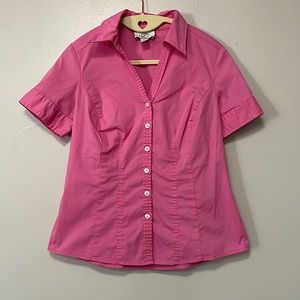 LOFT Pretty pink petite shirt.  size 2P